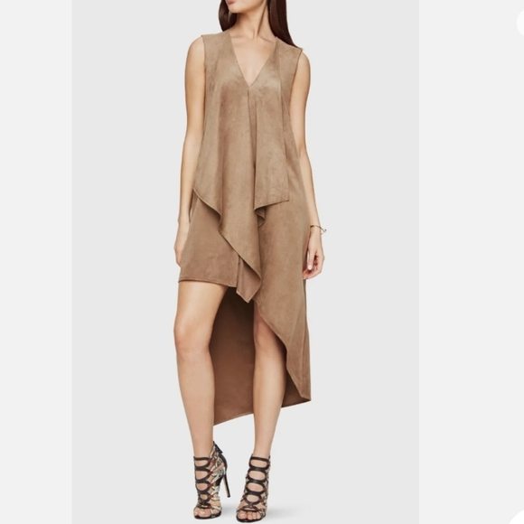 NWOT BCBGMAXAZRIA Faux Seude, Dress, P2P 20.5% - Picture 1 of 8